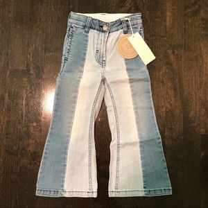 NWT Stella McCartney Kids Two-Tone Flare Jeans 💙